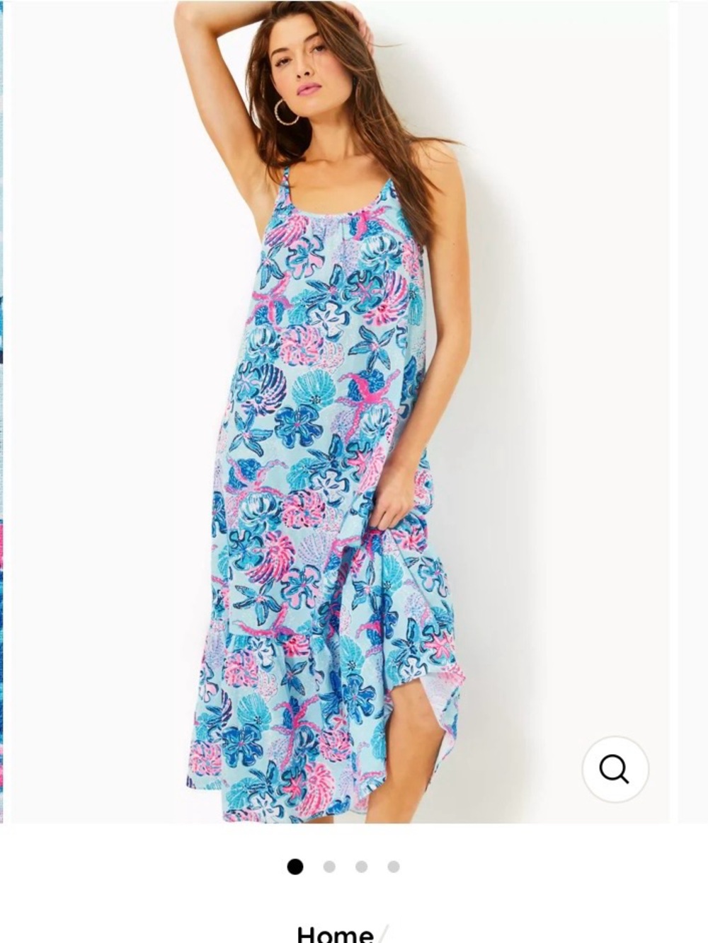 Lilly Pulitzer Amerie Linen Midi Dress Multi Bahamas Beachcomber NWT size Medium